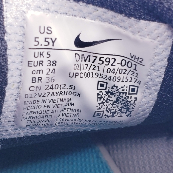 Nike Air Max SC GS Particle Swoosh Pack Gray Black Sneakers Boys Yoith Size 5.5 - Picture 12 of 13